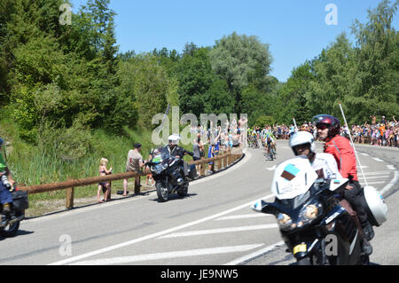 2014-07-16 Etape 11 du Tour de France. Peloton 1. Libre de droit Spielvogel. Pas de copyright Banque D'Images