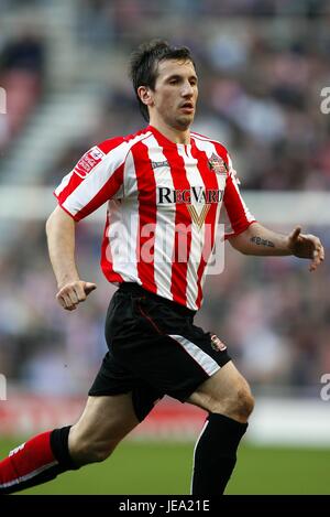 LIAM MILLER Sunderland FC STADE DE LA LUMIÈRE DE L'ANGLETERRE SUNDERLAND 17 Février 2007 Banque D'Images