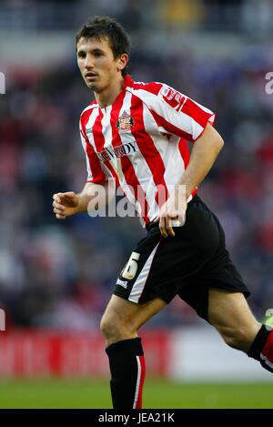 LIAM MILLER Sunderland FC STADE DE LA LUMIÈRE DE L'ANGLETERRE SUNDERLAND 17 Février 2007 Banque D'Images