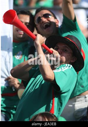 Les fans de football FANS MEXICO OAKLAND CA USA 07 janvier 2007 Banque D'Images