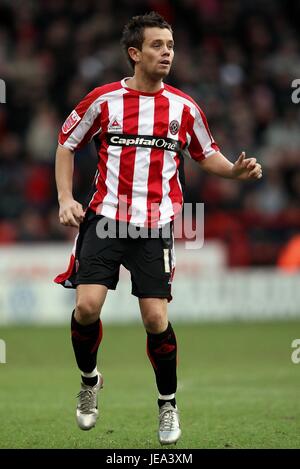 LEE HENDRIE SHEFFIELD UNITED FC BRAMALL LANE SHEFFIELD Angleterre 29 Décembre 2007 Banque D'Images