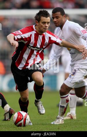 LEE HENDRIE SHEFFIELD UNITED FC BRAMALL LANE SHEFFIELD Angleterre 29 Décembre 2007 Banque D'Images