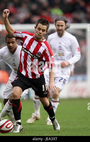 LEE HENDRIE SHEFFIELD UNITED FC BRAMALL LANE SHEFFIELD Angleterre 29 Décembre 2007 Banque D'Images