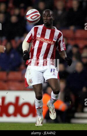 MAMADY SIDIBE Stoke City FC STADE BRITANNIA Stoke on Trent Grande-bretagne 27 Novembre 2007 Banque D'Images