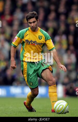 SIMON LAPPIN Norwich City FC CARROW ROAD NORWICH GRANDE BRETAGNE 04 Novembre 2007 Banque D'Images