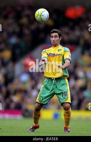 SIMON LAPPIN Norwich City FC CARROW ROAD NORWICH GRANDE BRETAGNE 04 Novembre 2007 Banque D'Images