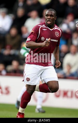 CHRISTIAN NADE COEUR DE MIDLOTHIAN FC Stade de Murrayfield Édimbourg en Écosse 01 Décembre 2007 Banque D'Images