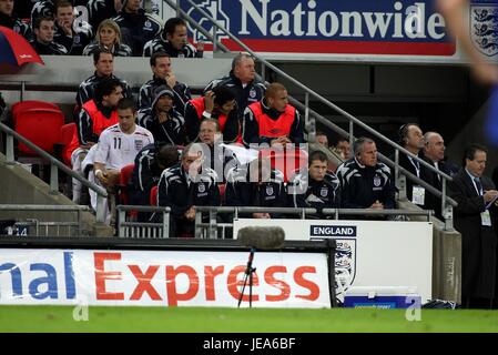 STEVE MCCLAREN TERRY VENABLES ANGLETERRE V CROATIE WEMBLEY Londres Angleterre 21 Novembre 2007 Banque D'Images