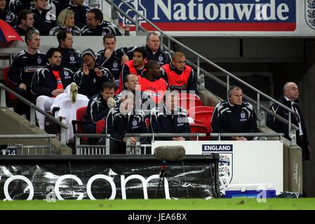 STEVE MCCLAREN TERRY VENABLES ANGLETERRE V CROATIE WEMBLEY Londres Angleterre 21 Novembre 2007 Banque D'Images