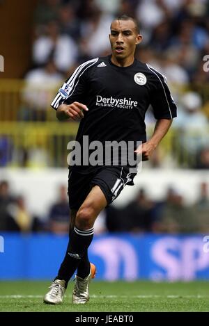 CRAIG FAGAN DERBY COUNTY FC TOTTENHAM White Hart Lane, London ANGLETERRE 18 Août 2007 Banque D'Images