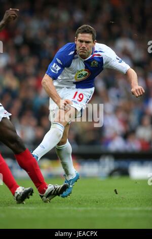 DAVIS SCORES DUNN BLACKBURN ARSENAL V BLACKBURN EWOOD PARK Grande-bretagne 19 Août 2007 Banque D'Images