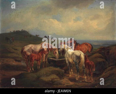 Albrecht Adam 1786-1863 - Kone na bavorske Alpe Banque D'Images