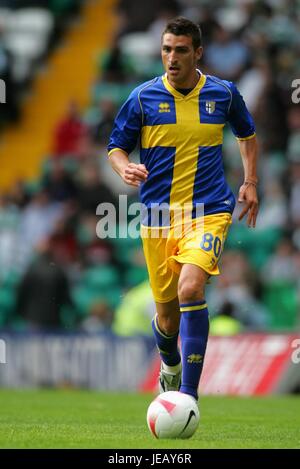 ANTONIO BOCCHETTI PARMA CELTIC PARK GLASGOW ECOSSE 29 Juillet 2007 Banque D'Images