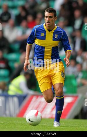 ANTONIO BOCCHETTI PARMA CELTIC PARK GLASGOW ECOSSE 29 Juillet 2007 Banque D'Images