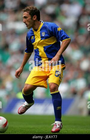 FRANCESCO PARRAVICINI PARMA CELTIC PARK GLASGOW ECOSSE 29 Juillet 2007 Banque D'Images