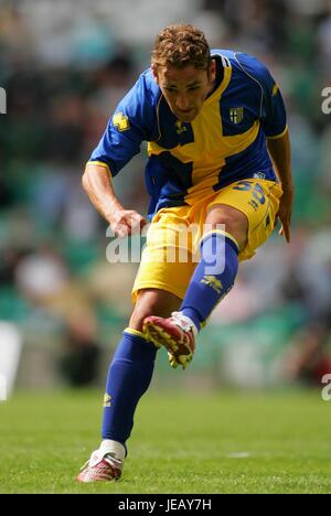 FRANCESCO PARRAVICINI PARMA CELTIC PARK GLASGOW ECOSSE 29 Juillet 2007 Banque D'Images