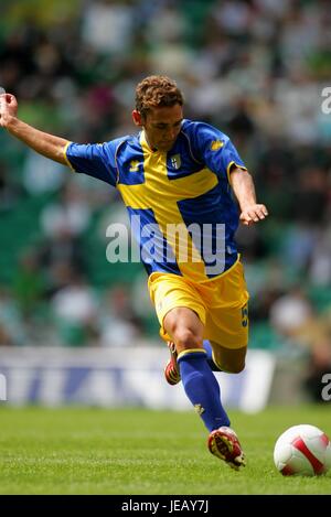 FRANCESCO PARRAVICINI PARMA CELTIC PARK GLASGOW ECOSSE 29 Juillet 2007 Banque D'Images