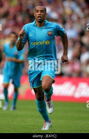 THIERRY HENRY FC Barcelone stade MURRAYFILD EDIMBOURG ECOSSE 28 Juillet 2007 Banque D'Images