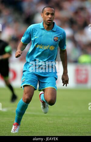 THIERRY HENRY FC Barcelone stade MURRAYFILD EDIMBOURG ECOSSE 28 Juillet 2007 Banque D'Images