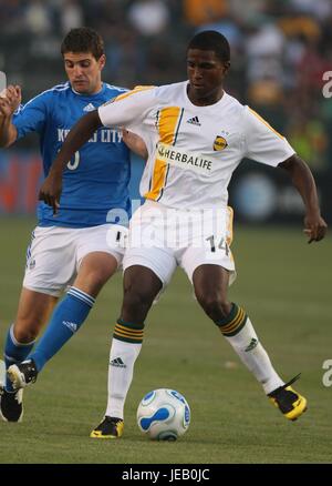 CARLOS EDSON BUDDLE MARINELLI LA GALAXY V KANSAS CITY HOME DEPOT CENTER CARSON LOS ANGELES USA 07 Juillet 2007 Banque D'Images