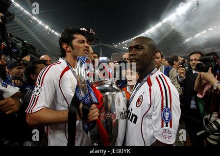 CLARENCE SEEDORF Kakha Kaladze AC Milan V LIVERPOOL STADE OLYMPIQUE Athènes Grèce 23 Mai 2007 Banque D'Images