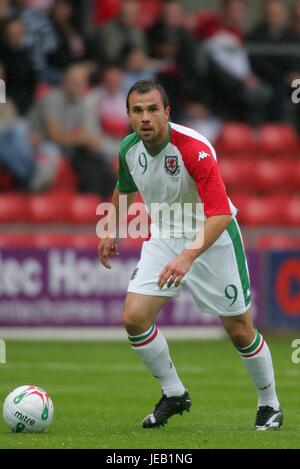 CARL FLETCHER WALES & CRYSTAL PALACE FC ANGLETERRE WREXHAM RACECOURSE GROUND 26 Mai 2007 Banque D'Images