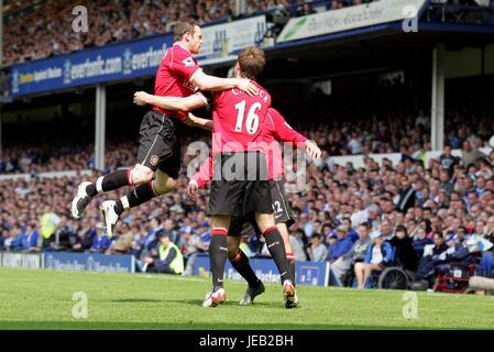 WAYNE ROONEY , Michael Carrick, EVERTON V MANCHESTER UNITED, EVERTON V MANCHESTER UNITED, 2007 Banque D'Images