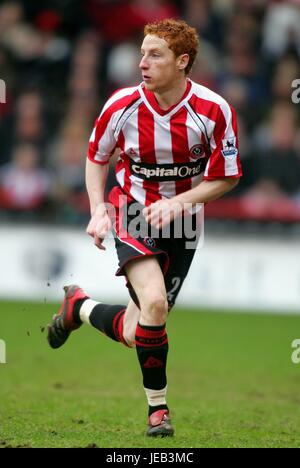 STEPHEN QUINN SHEFFIELD UNITED FC BRAMALL LANE SHEFFIELD ANGLETERRE 10 Février 2007 Banque D'Images