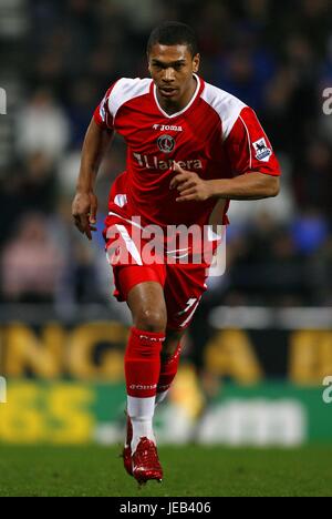 MARCUS BENT Charlton Athletic FC STADE REEBOK BOLTON ANGLETERRE 31 Janvier 2007 Banque D'Images