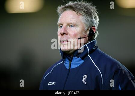 SAMMY LEE BOLTON WANDERERS STADE KEEPMOAT ENTRAÎNEUR ANGLETERRE DONCASTER 06 Janvier 2007 Banque D'Images