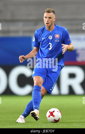 Skriniar Milan au cours de l'UEFA des moins de 21 match entre la Slovaquie et la Suède à l'Arène Lublin le 22 juin 2017 à Lublin, Pologne. (Photo de MO Media) Banque D'Images