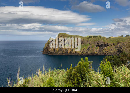 Côte nord à capelas sur l'île de São Miguel, l'archipel des Açores dans l'océan Atlantique, Portugal Banque D'Images