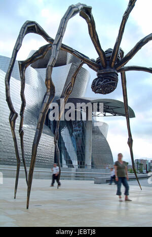 Pièce d'art avant l'accueil Guggen à Bilbao, Espagne, Banque D'Images