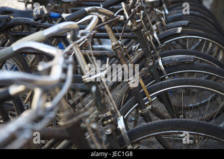 Guatemala, Antigua Guatemala, bicyclettes, alto, Banque D'Images