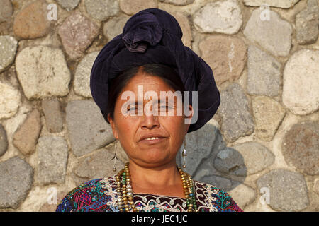 Lac Atitlan, Guatemala, femme, Maya, le modèle ne libération, Banque D'Images