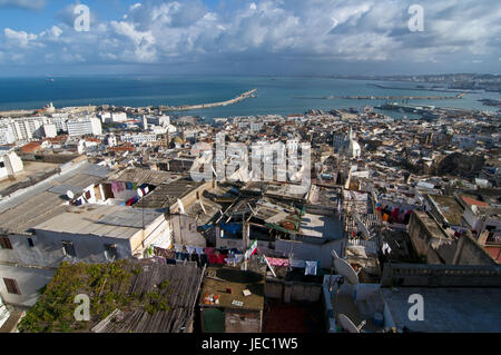 Voir à propos de l'héritage culturel mondial de l'UNESCO la kasbah, vieille ville d'Alger, capitale de l'Algérie, l'Afrique, Banque D'Images