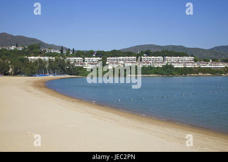 La Chine, Hong Kong, Lantau, Discovery Bay, plage de Pak Tai, Banque D'Images