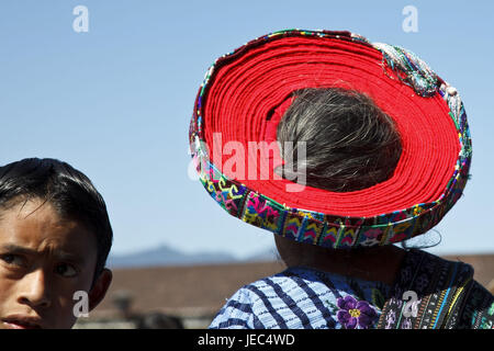 Lac Atitlan, Guatemala, femme, Maya, le modèle ne libération, Banque D'Images