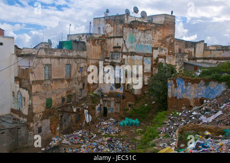 Maison de la décomposition de l'UNESCO du patrimoine culturel mondial de la casbah, la vieille ville d'Alger, capitale de l'Algérie, l'Afrique, Banque D'Images