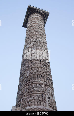 L'Italie, Rome, Piazza Colonna, Marc Aurel, Banque D'Images