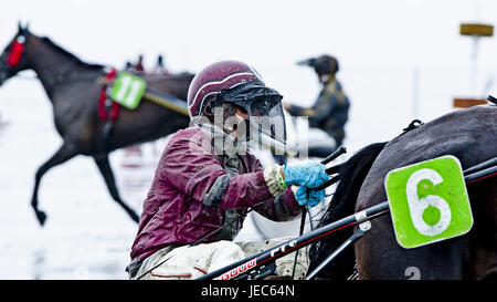 Allemagne, Basse-Saxe, Cuxhaven Duhnen,, la race, course de cheval, Crea-trends watt courses en 2011, l'Elbe, les vasières, watt, Banque D'Images