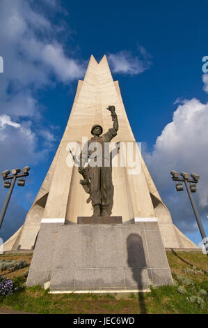 Le monument des martyrs à Alger, capitale de l'Algérie, l'Afrique, Banque D'Images