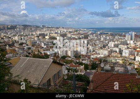 Vue sur Alger, capitale de l'Algérie, l'Afrique, Banque D'Images