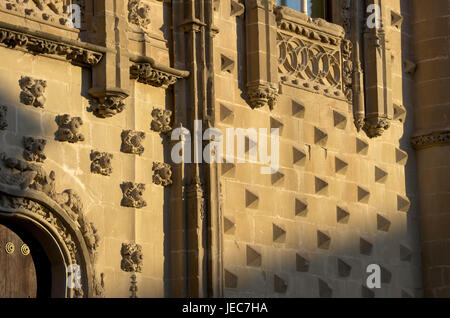 Espagne, Andalousie, Baeza, palais Jabalquinto, façade, Banque D'Images