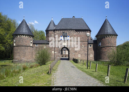 L'Allemagne, la dysenterie, Rhénanie du Nord-Westphalie, la House-Easter Vondern champ, château, Château d'eau, Banque D'Images