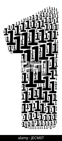 Wordcloud numéro un concept de texte Banque D'Images