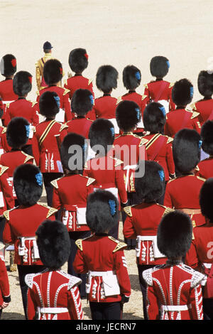 Grande Bretagne, Londres, Buckingham Palace, enregistrer, 'Parade la couleur', soldat, vue de dos, l'Angleterre, capitale, Enregistrer, Enregistrer anniversaire militaire, personne, d'hommes, Garde côtière canadienne, la gendarmerie royale, garde, gardes, soldat, hommes, uniforme, purger, horse, rendez-vous, motion, marchant au pas, cérémonie, tradition, éveillé, soldat, l'attraction, attraction touristique, l'endroit d'intérêt, l'icône, la discipline, la fierté, l'ordre, la représentation, Banque D'Images