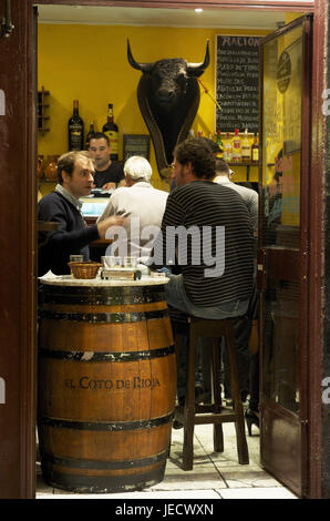 Espagne, Madrid, La Oreta d'Oro, bar de Tapa, Banque D'Images