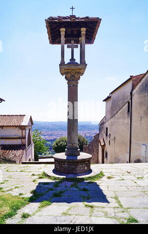 Monastère de San Francesco à Fiesole. La toscane, italie Banque D'Images