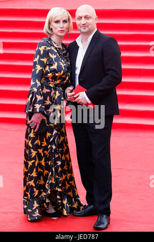 Moscou, Russie. 22 Juin, 2017. Gosha Kutsenko acteur lors de la cérémonie d'ouverture de la 39e Festival International du Film de Moscou à la salle de concert 'Russie'. Credit : Victor/Vytolskiy Alamy Live News Banque D'Images